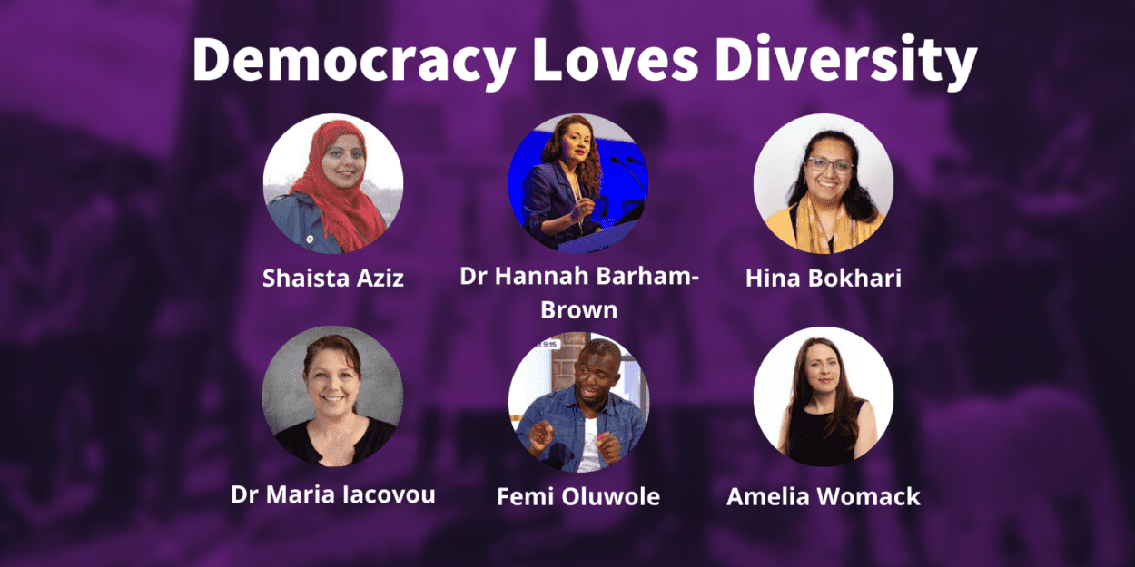 Democracy Loves Diversity banner