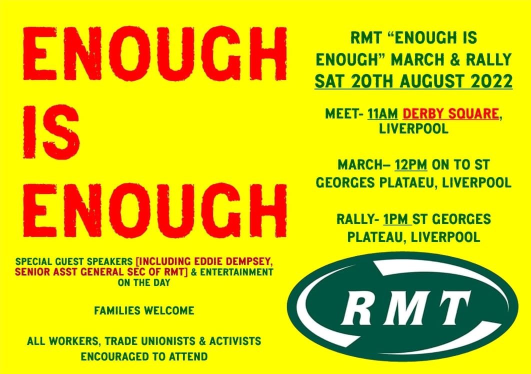 Poster advertising Enough is Enough Rally