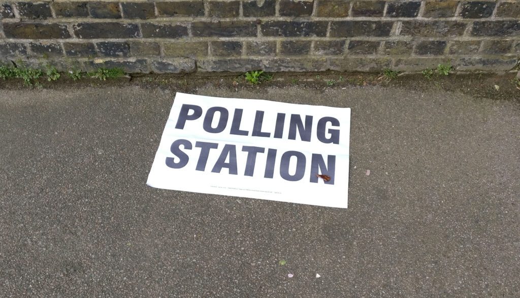 Polling Station Sign, ERS