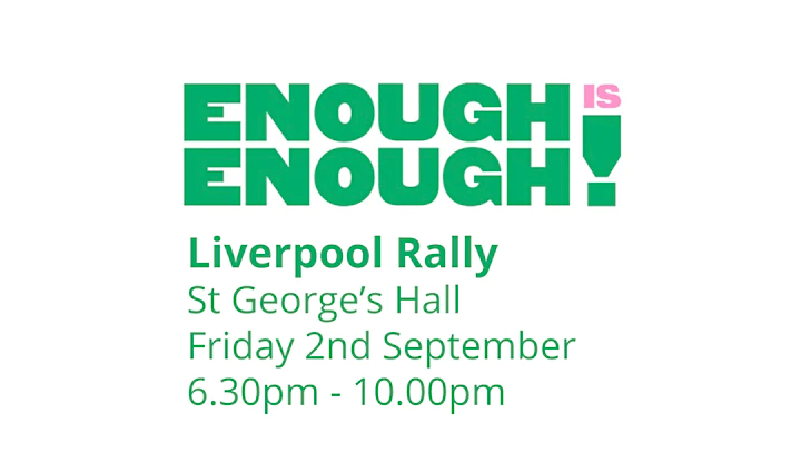 Enough is Enough rally poster