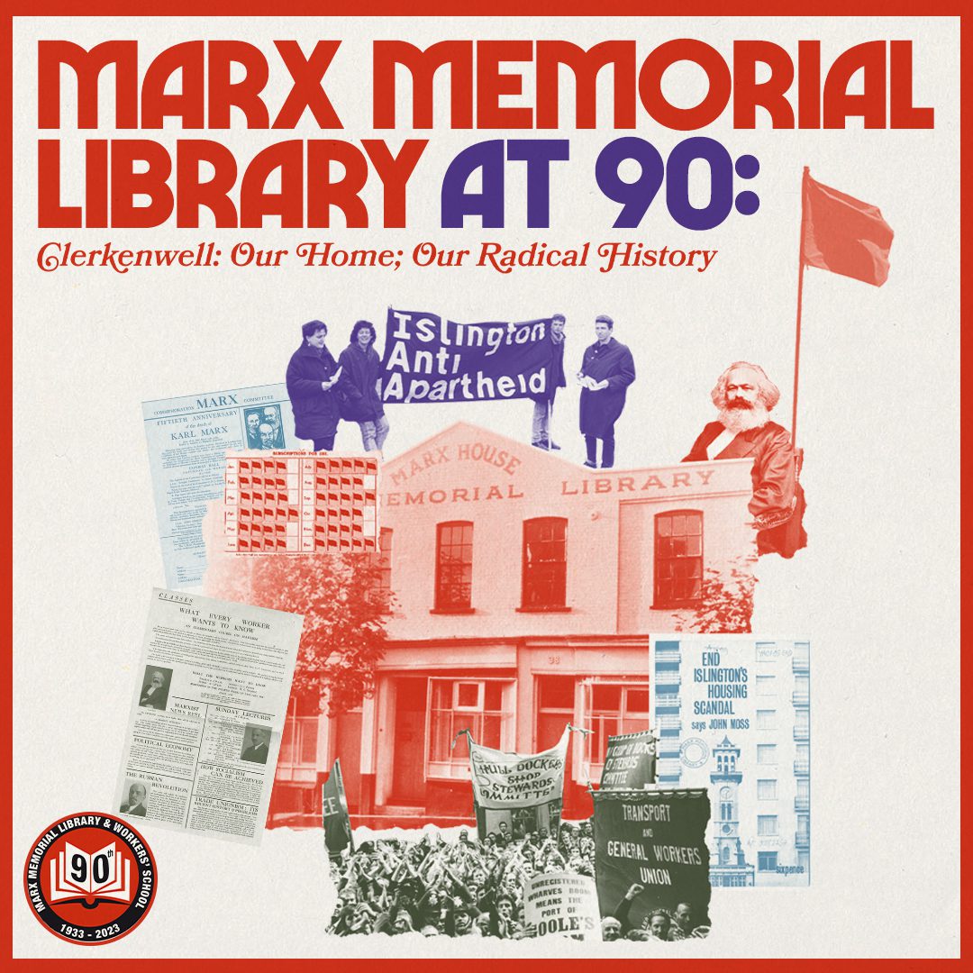 Marx Memorial Library at 90 poster