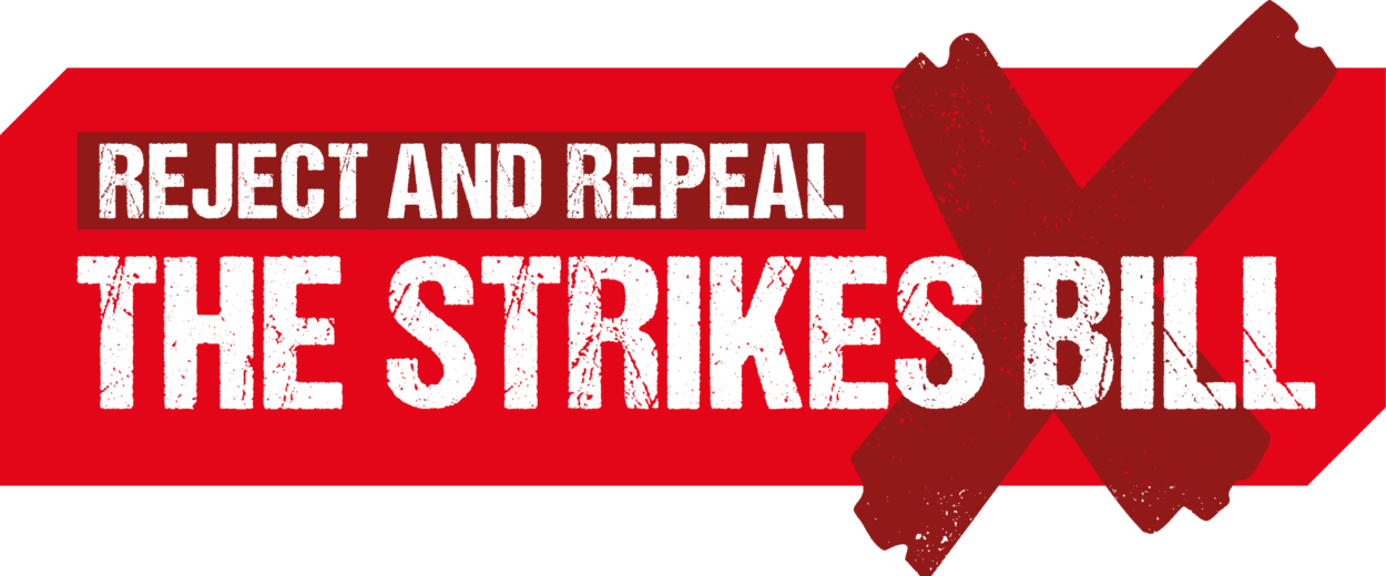 Reject and Repeal Strikes banner