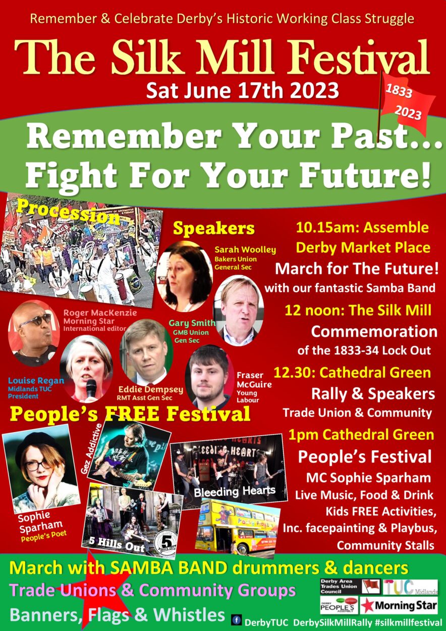 Poster advertising event and listing speakers